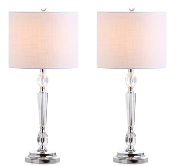 Victoria 27" Crystal LED Table Lamp - JONATHAN Y